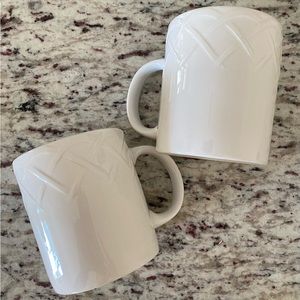 TWO Oneida Mugs, Basketweave pattern